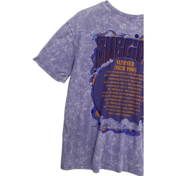 Sublime Shirt Womens XL Purple Acid Wash Summer Tour 1995 Graphic Short Sleeve - Picture 9 of 12